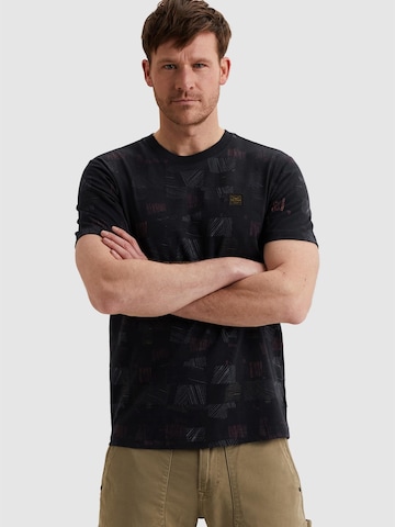 T-Shirt 'T-shirt with allover print and slub effect' PME Legend en bleu : devant