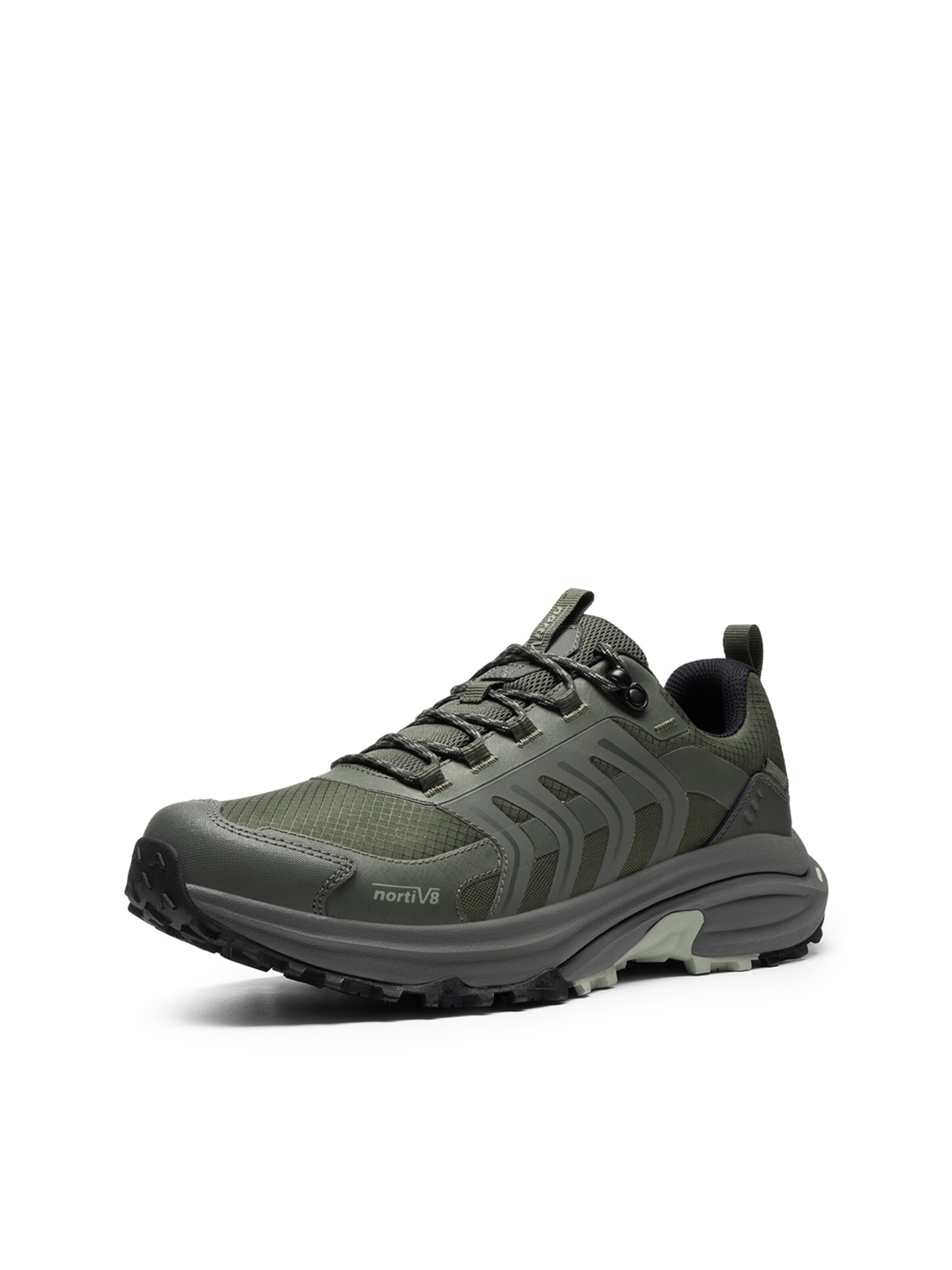 Sneaker bassa di NORTIV 8 in verde: frontale