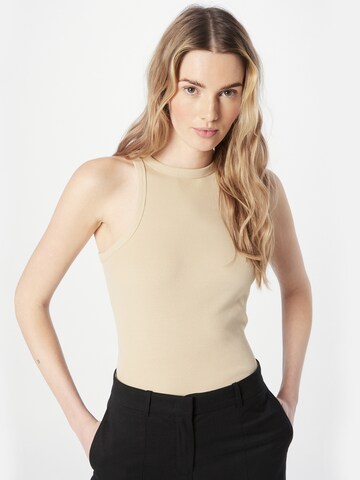 HUGO Topp 'Classic' i beige: framsida