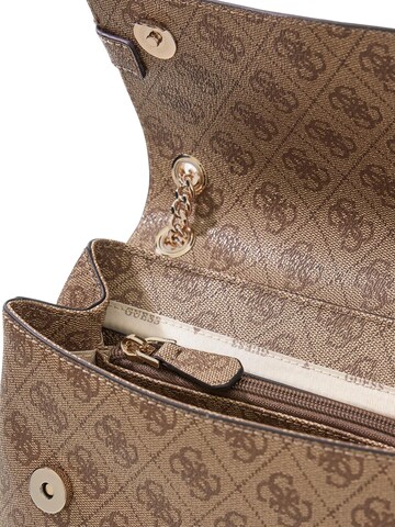 GUESS Skuldertaske 'Guess Sac Bandoulière Handbag Latte Logo SG783321' i brun