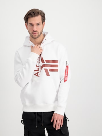 ALPHA INDUSTRIES Sweatshirt i vit