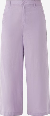 Wide leg Pantaloni di QS in lilla: frontale