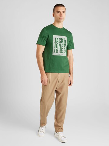 JACK & JONES Majica 'FLINT' | zelena barva