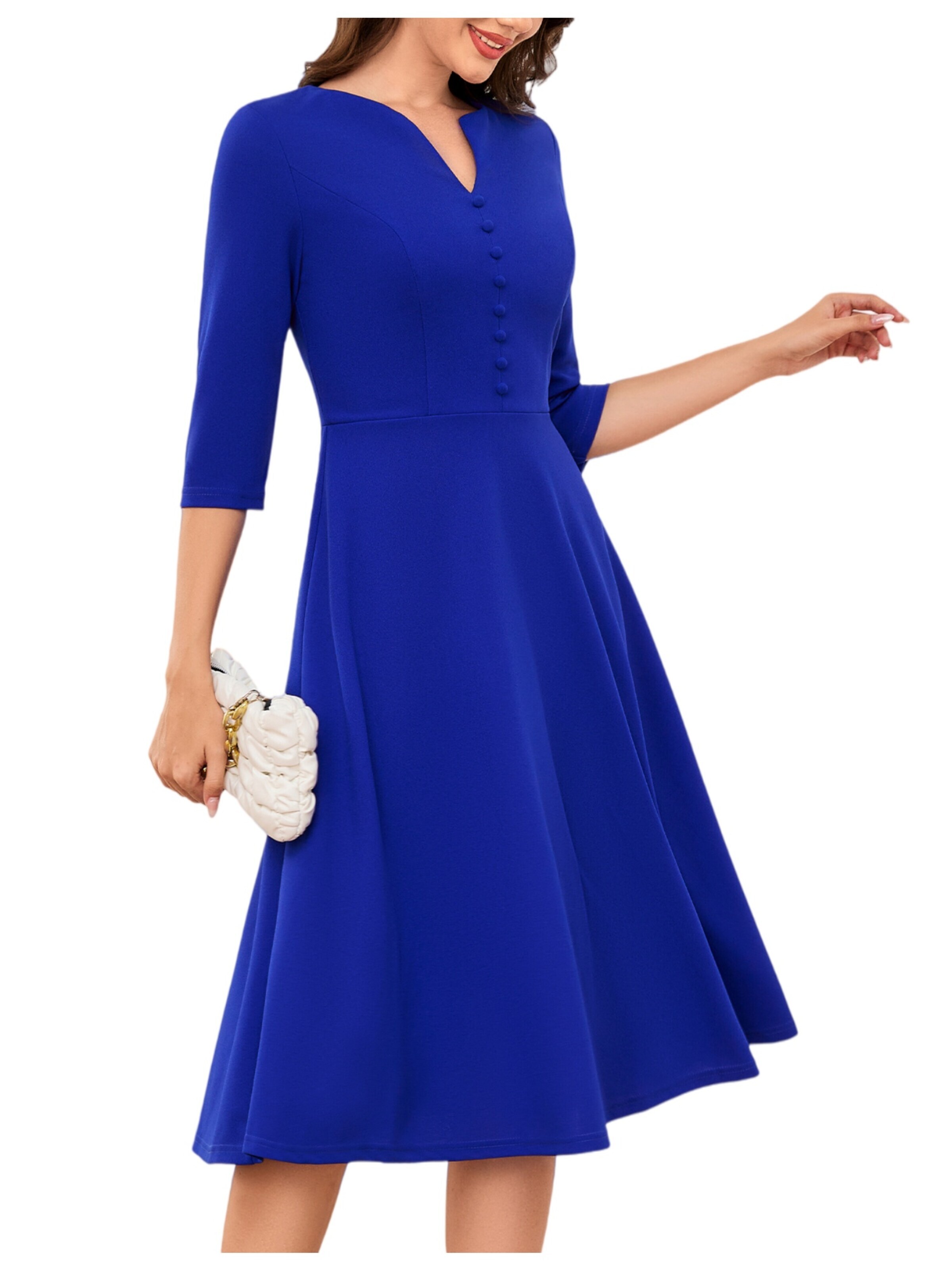 Zapaka Cocktail Dress in Blue