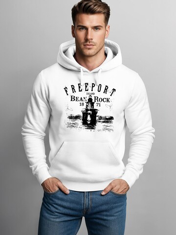 Neverless Sweatshirt 'Vintage Leuchtturm' in White