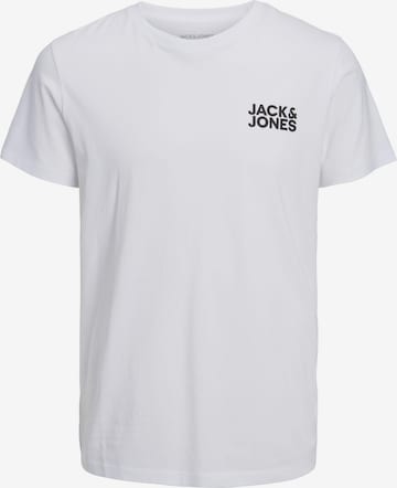 T-Shirt 'JJECorp' JACK & JONES en blanc : devant