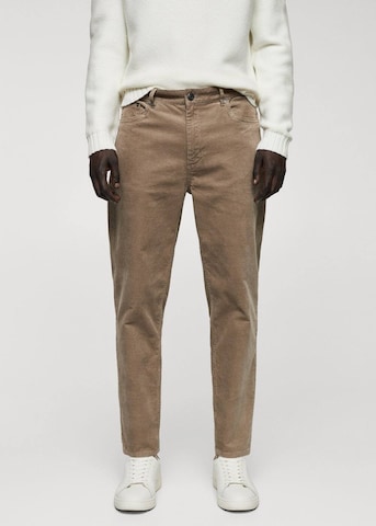 MANGO MAN Slim fit Pants 'perseo' in Beige: front