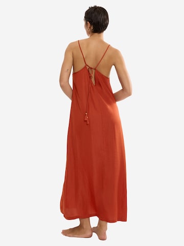 TRIUMPH Strandkleid ' Red Label Satin Summer ' in Orange