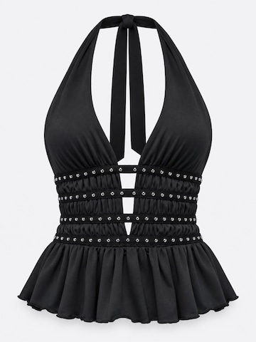Top di Ombre in nero: frontale
