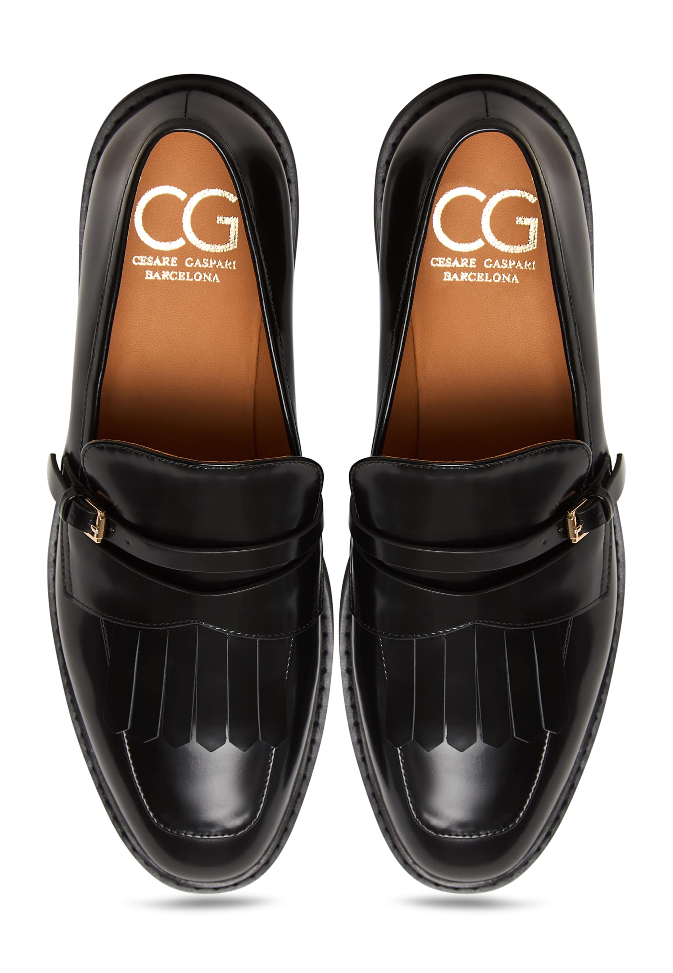 CESARE GASPARI Slipper in Schwarz