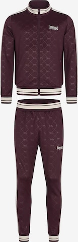 Tuta da jogging 'Ashwell' di LONSDALE in rosso: frontale