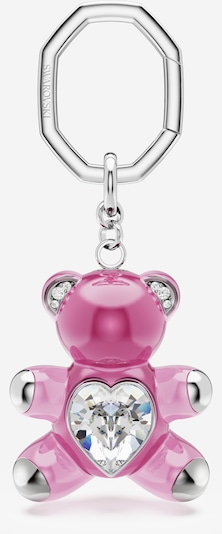 Swarovski Avaimenperä 'Teddy' värissä vaaleanpunainen / hopea / läpinäkyvä, Tuotenäkymä