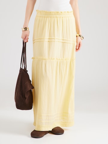 ICHI Skirt 'IHVOILANA SK' in Yellow: front