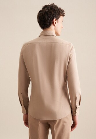 Coupe slim Chemise SEIDENSTICKER en beige