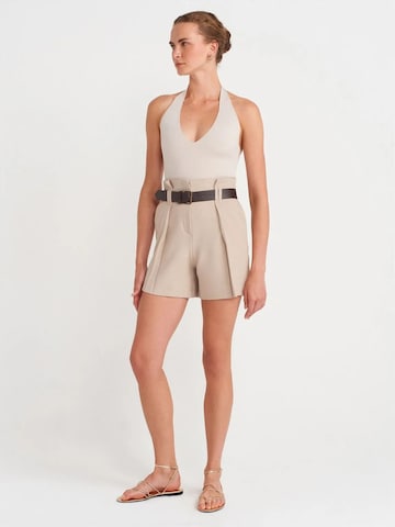 Dilvin Knitted top in Beige