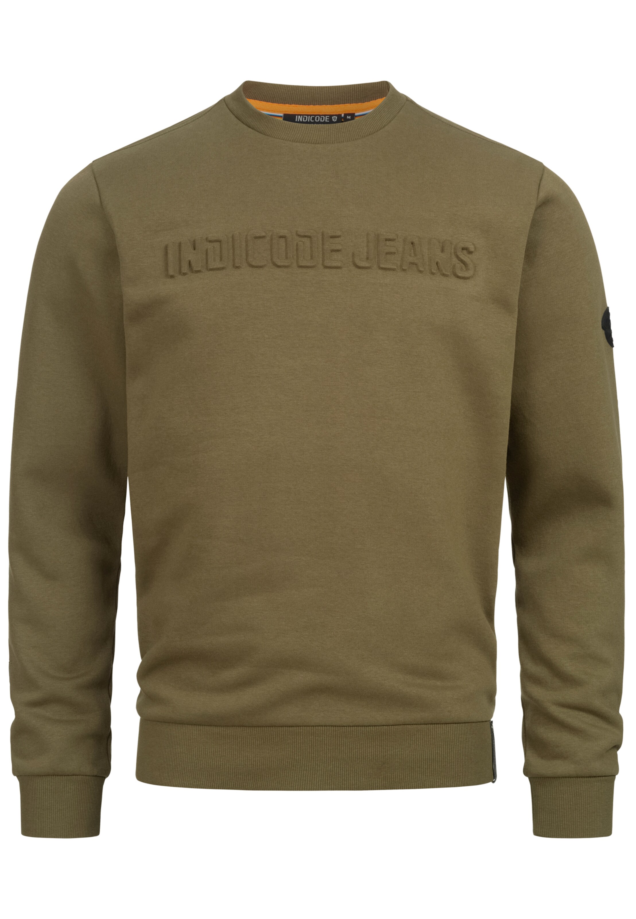 INDICODE JEANS Sweatshirt ' Avant ' in Green: front