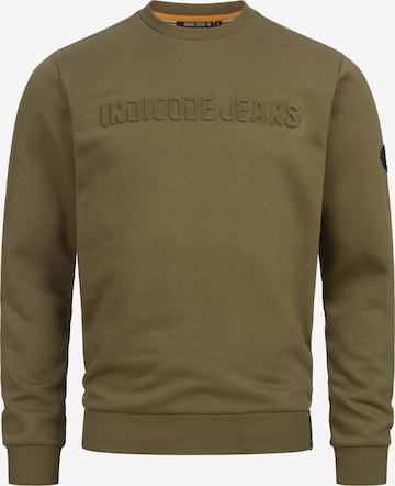 INDICODE JEANS Sweatshirt ' Avant ' in Groen: voorkant