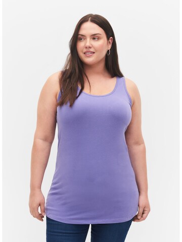 Zizzi Top in Purple: front