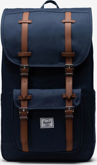 Herschel Rygsæk 'Little America' i navy / brun, Produktvisning