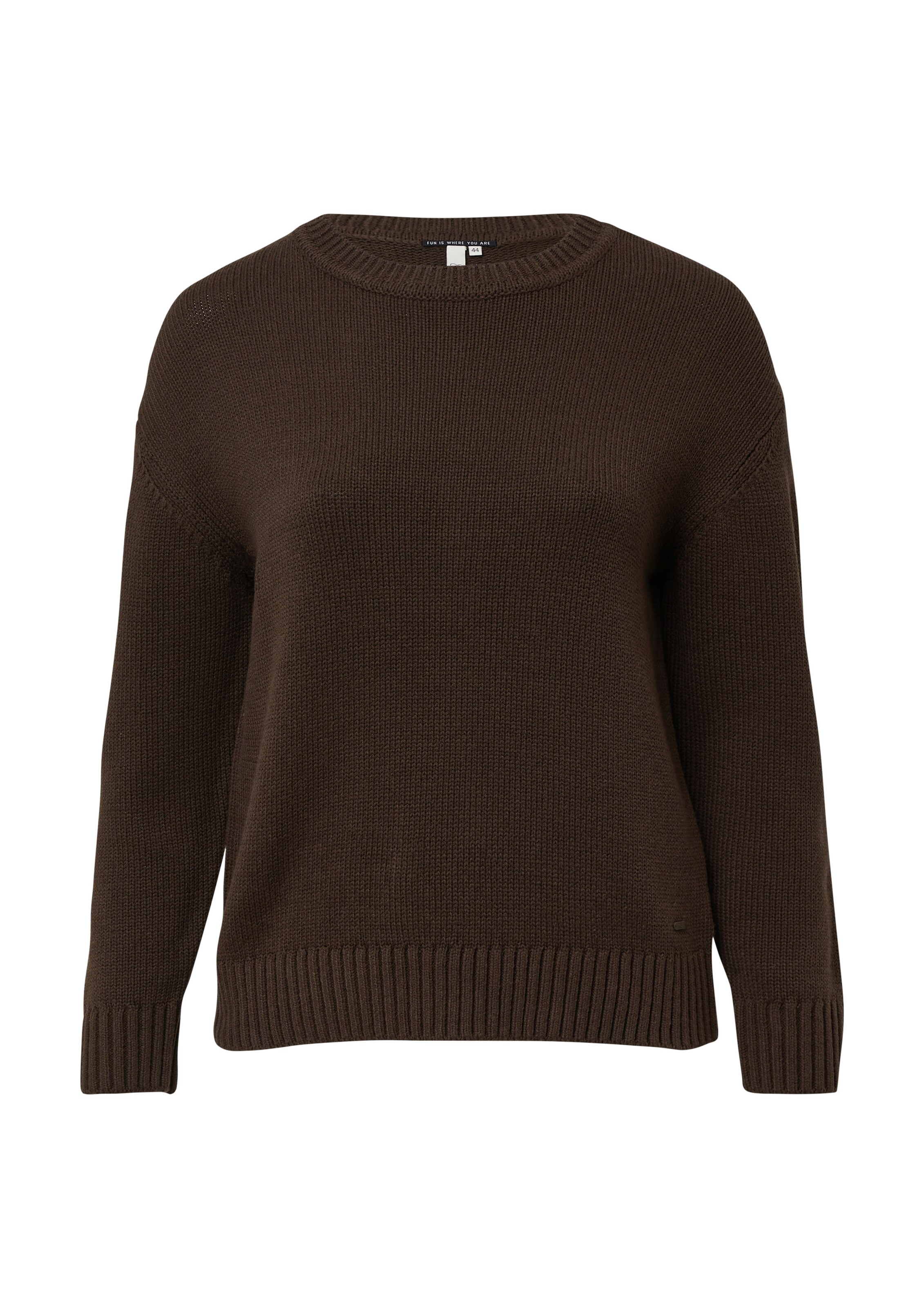 QS Pullover in Braun: Vorderseite