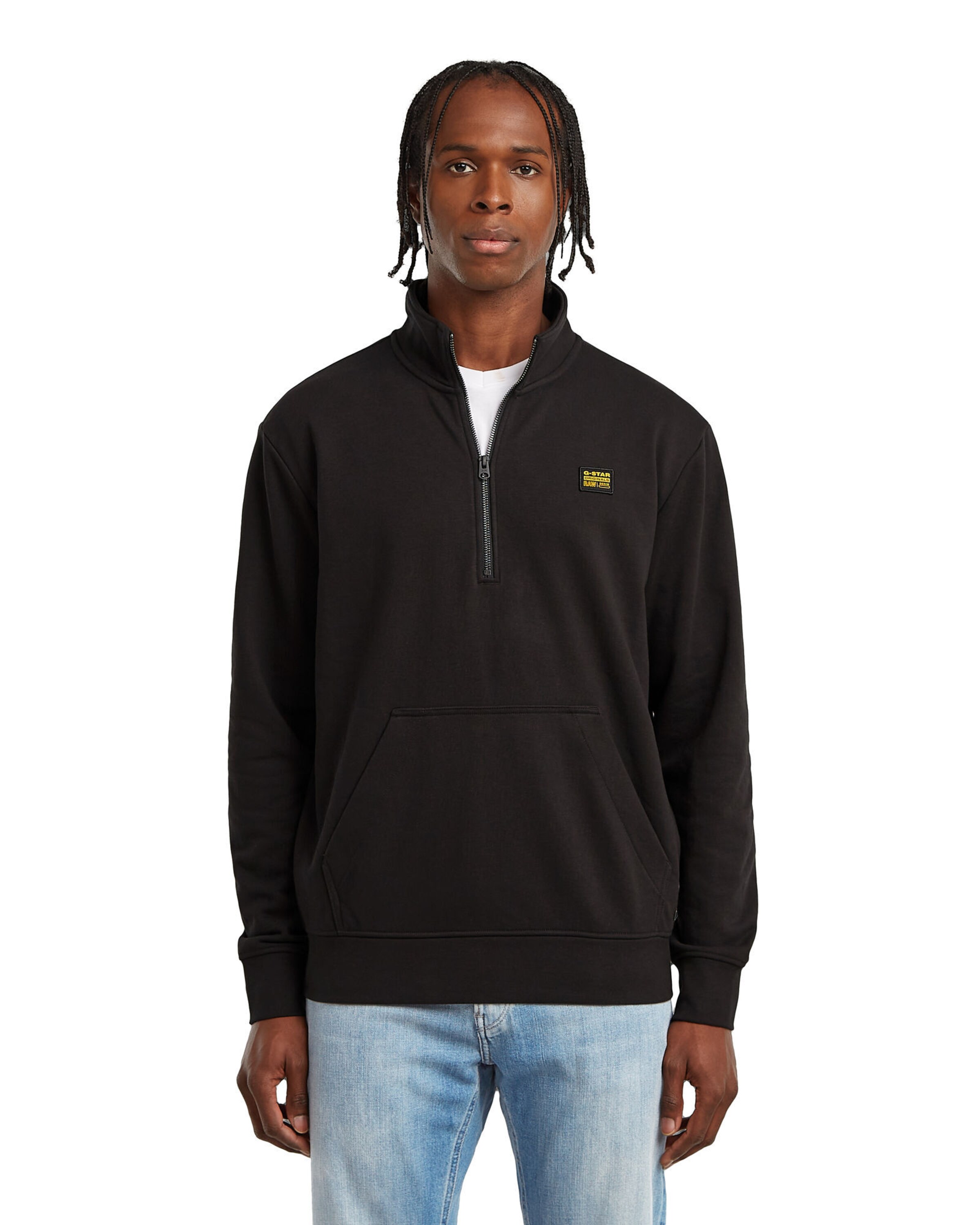 Sweat-shirt G-STAR en noir : devant