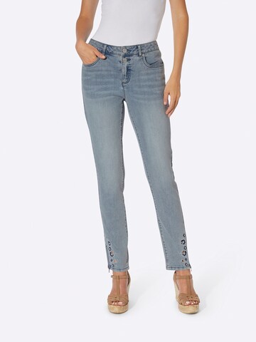 heine Regular Jeans in Blauw: voorkant