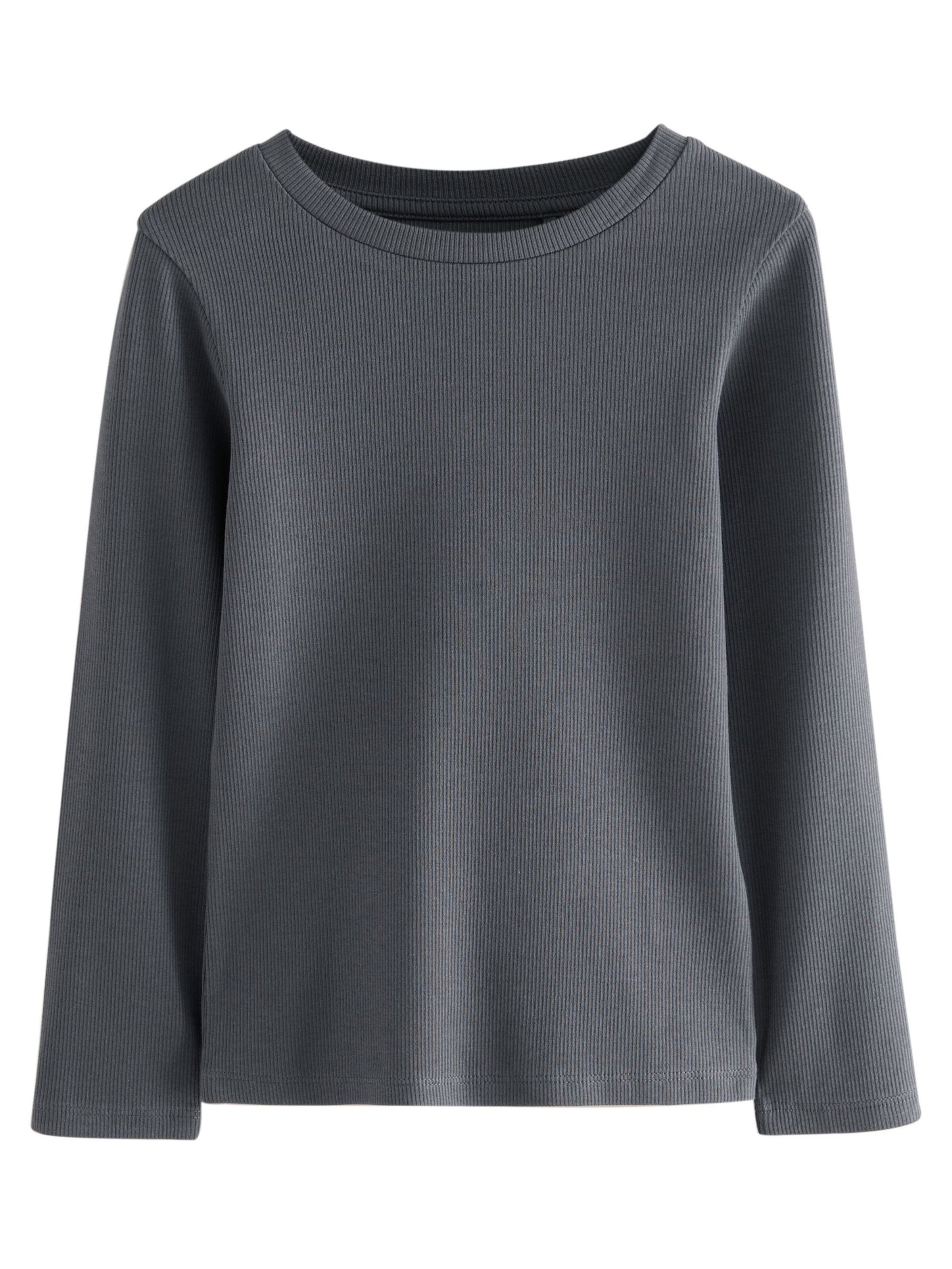 Next T-shirt i grå: framsida