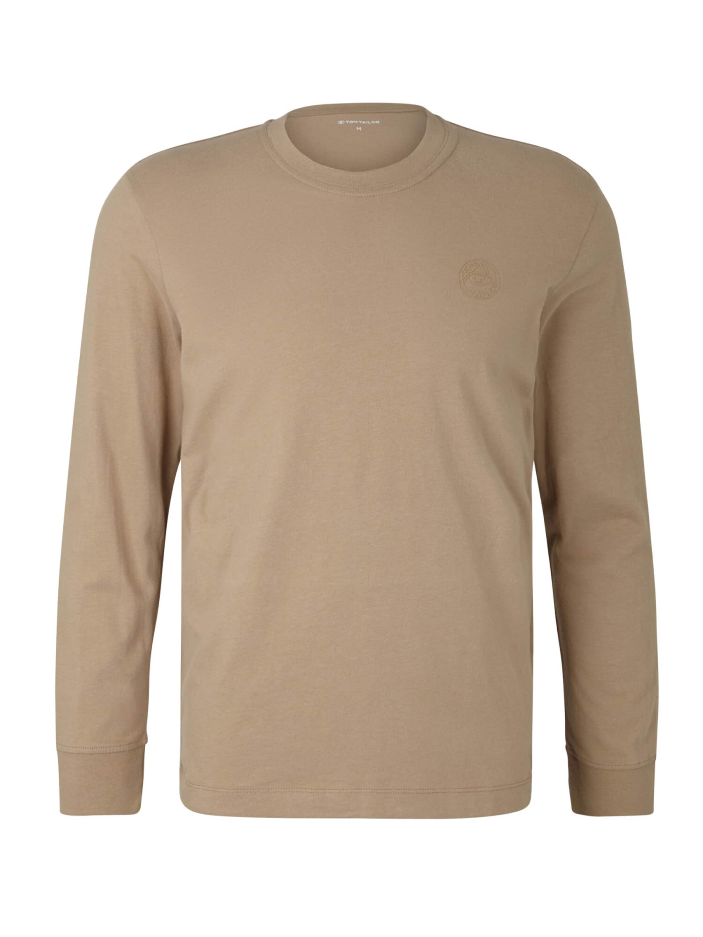 TOM TAILOR Longsleeve in Beige: Vorderseite