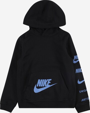 Nike Sportswear Суичър в черно: отпред