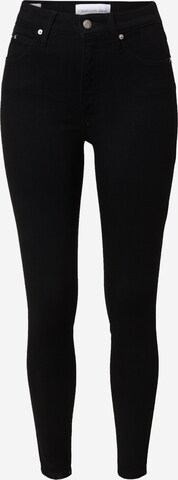 Calvin Klein Jeans Skinny Jeans in Black: front