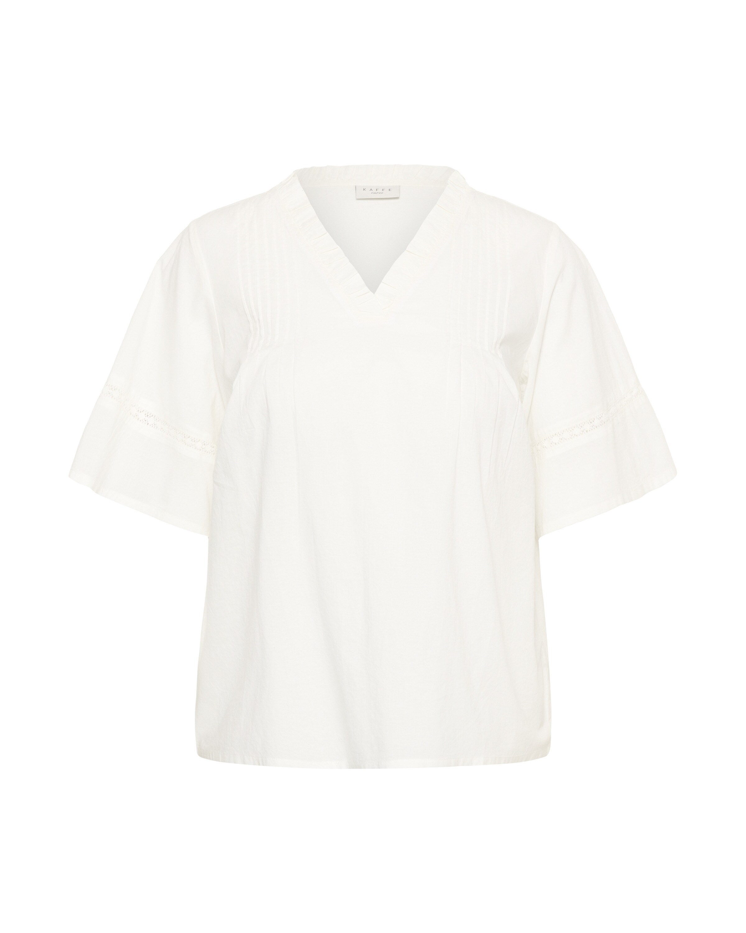 Chemisier 'Valeria' KAFFE CURVE en blanc : devant