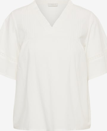 KAFFE CURVE Bluse 'Valeria' in Weiß: Vorderseite