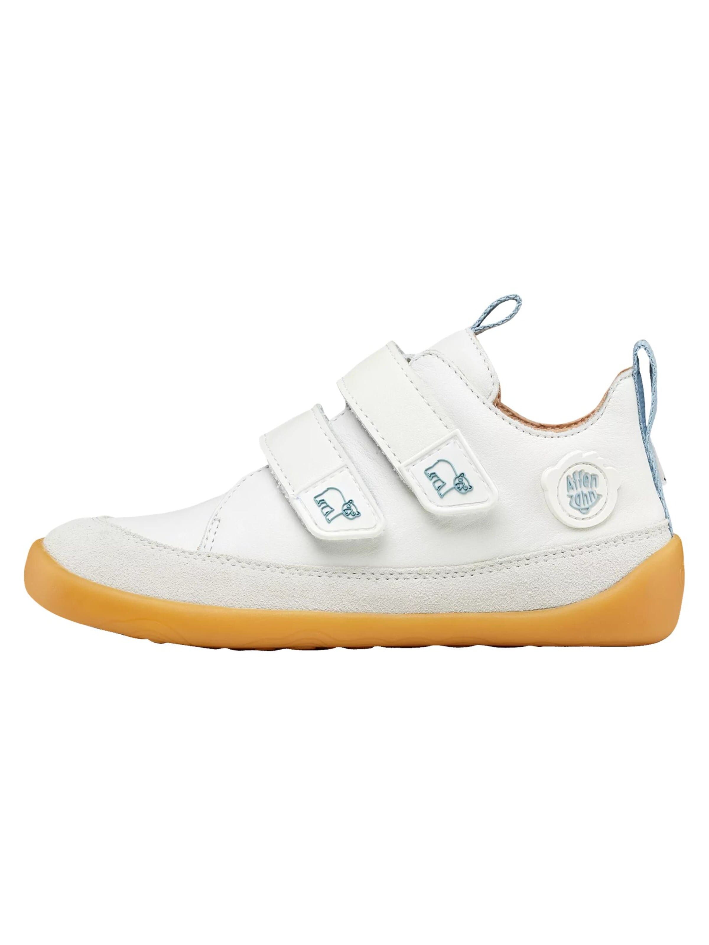 Affenzahn Sneakers 'Sneaker Leder Buddy' in White: front