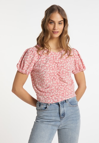 MYMO Blouse in Roze: voorkant