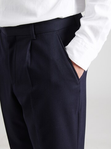 BOSS - regular Pantalón plisado en azul