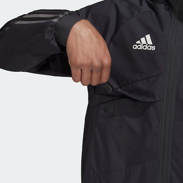ADIDAS PERFORMANCE Athletic Jacket 'Real Madrid Travel Drill' in Black
