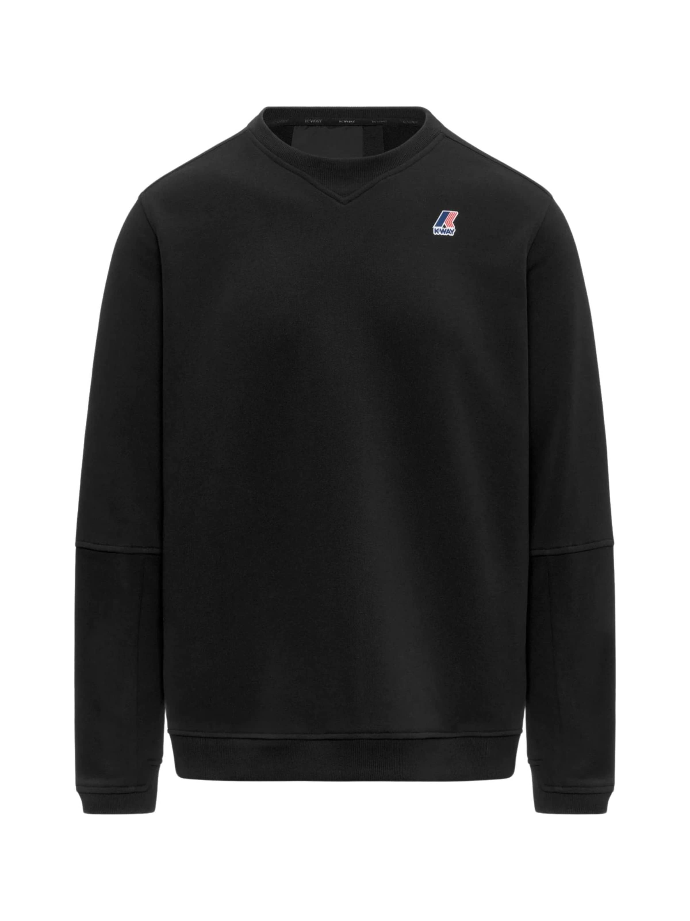 Sweat-shirt 'FELPA NAEL POLY COTTON' K-Way en noir : devant