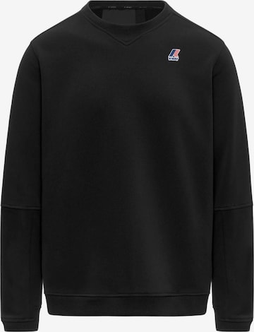 K-Way Sweatshirt 'FELPA NAEL POLY COTTON' in Schwarz: Vorderseite