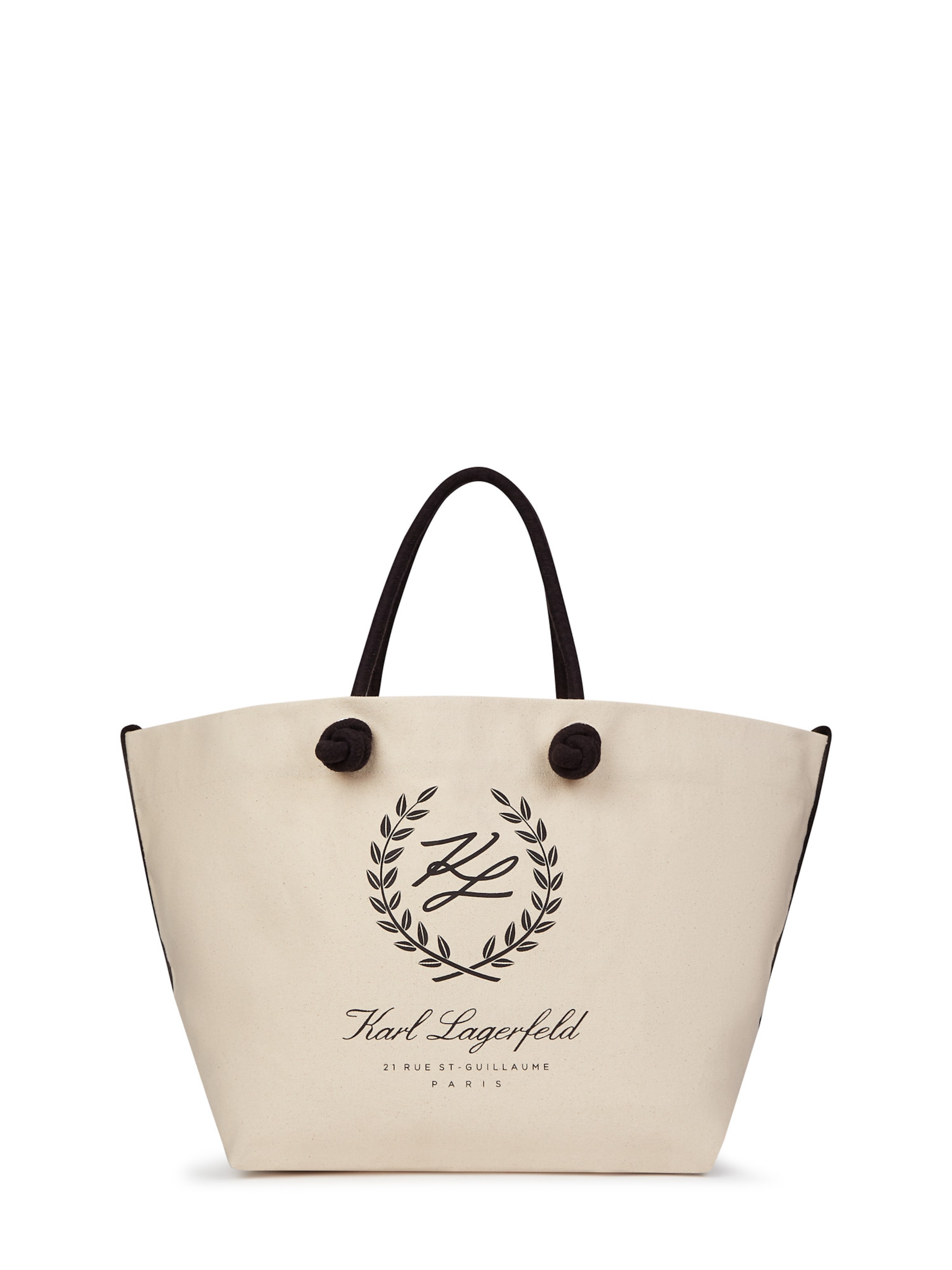 Geantă de plajă 'Hotel Karl' Karl Lagerfeld pe bej / negru, Vizualizare produs