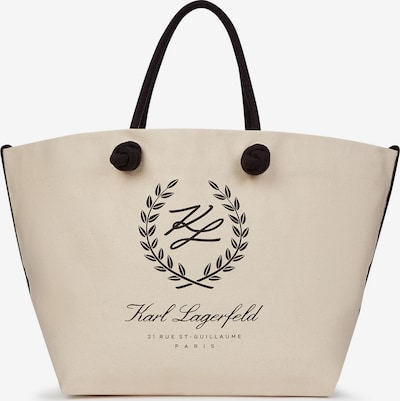 Karl Lagerfeld Torba za plažu 'Hotel Karl' u bež / crna, Pregled proizvoda