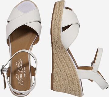 TOM TAILOR - Sandalias en blanco