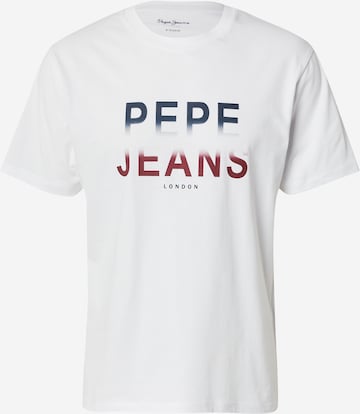 Pepe Jeans Majica 'SEASON III' | bela barva: sprednja stran