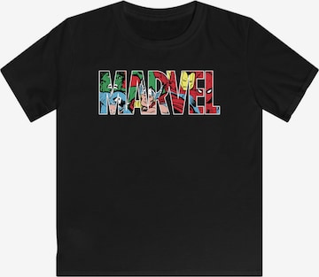 F4NT4STIC T-Shirt 'Marvel Avengers Logo Characters' in Schwarz: predná strana