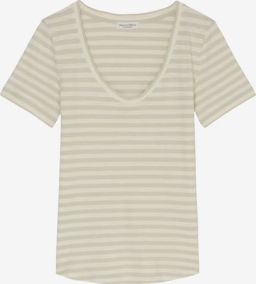 T-shirt Marc O'Polo en beige : devant