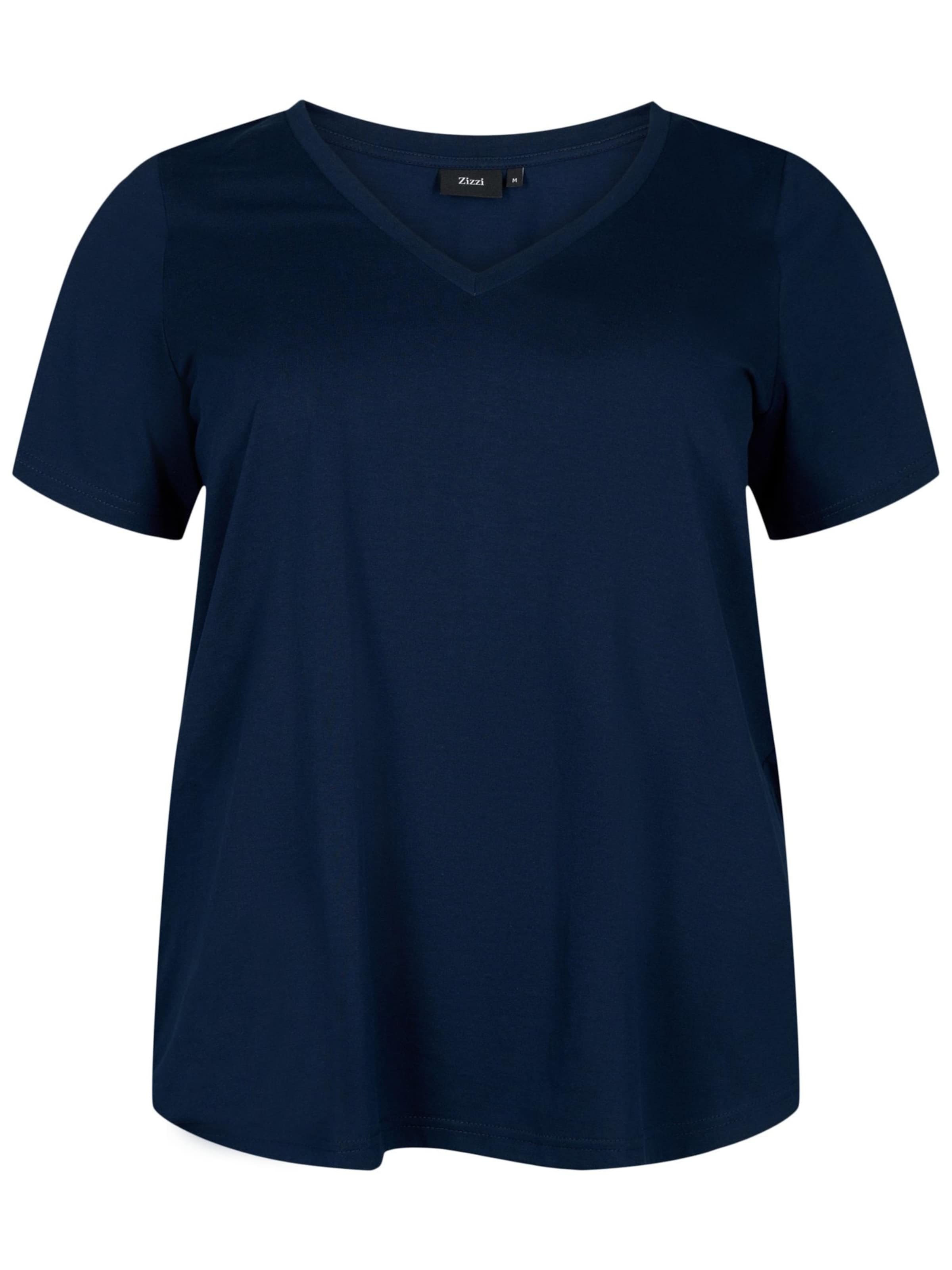 Zizzi Shirts 'Mkatja' i blå: forside