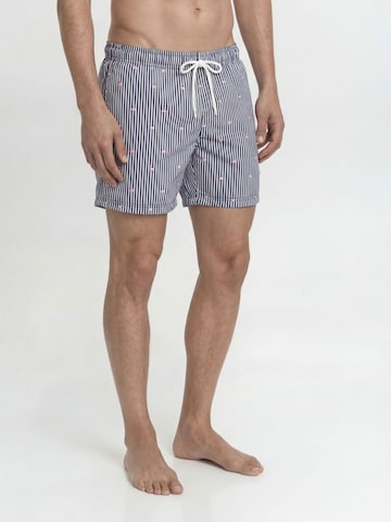 JACK & JONES Plavecké šortky 'JPSTMaui Breeze' – modrá: přední strana
