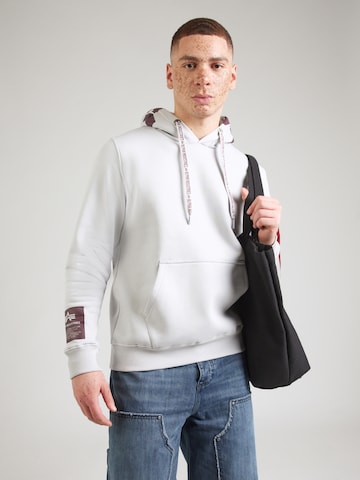 ALPHA INDUSTRIES - Sudadera en gris: frente
