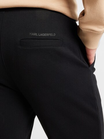 Tapered Pantaloni de la Karl Lagerfeld pe negru