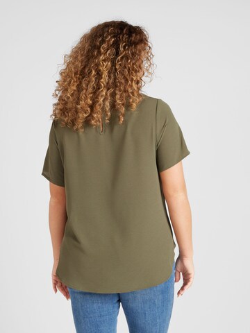 ONLY Carmakoma - Blusa 'Vica' em verde