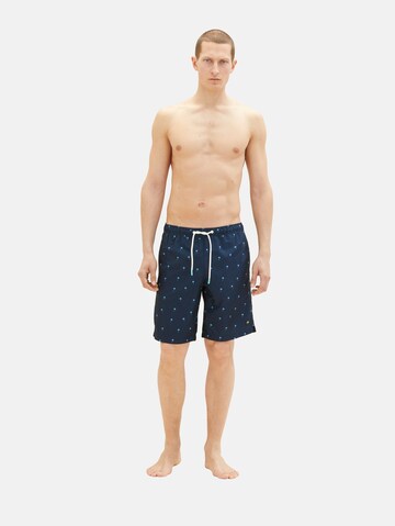 TOM TAILOR Zwemshorts in Blauw